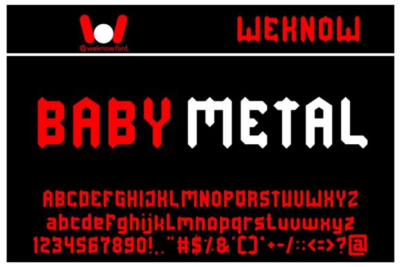 Baby Metal: A Modern Blackletter Font for Bold Branding
