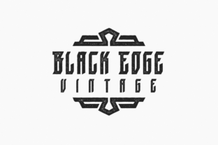 Black Edge Vintage: The Modern Blackletter Font with an Authentic Press Look