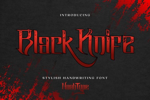 Black Knife: A Bold Blackletter for Modern Branding