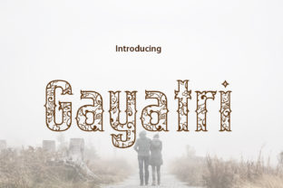 Gayatri: A Blackletter Font with a Modern Swirl