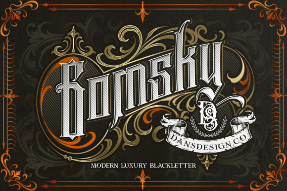 Gomsky: A Bold Blackletter for Distinctive Branding