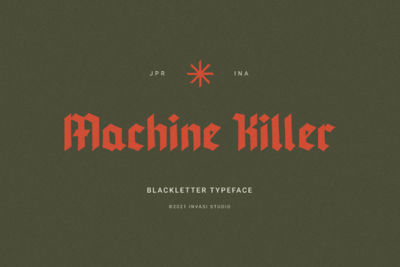 Machine Killer: Elevate Your Designs with This Blackletter Typeface