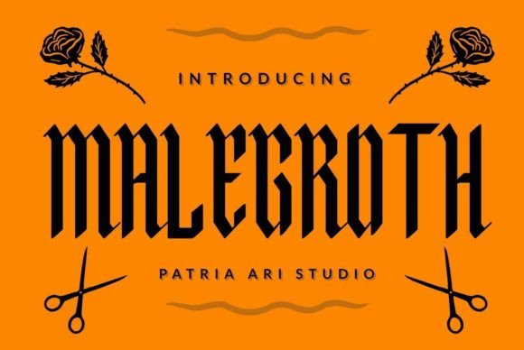 Malegroth: Crafting a Bold Identity with Modern Blackletter