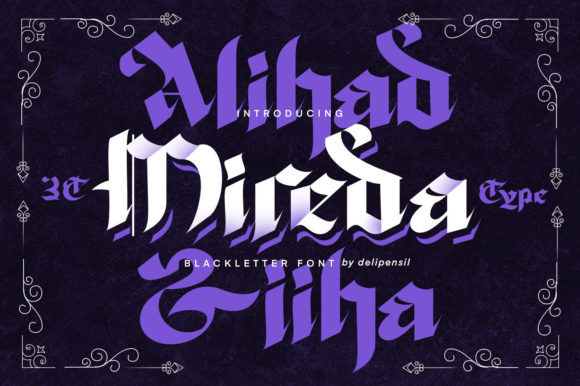Mireda: Unleashing Bold Creativity with a Blackletter Font