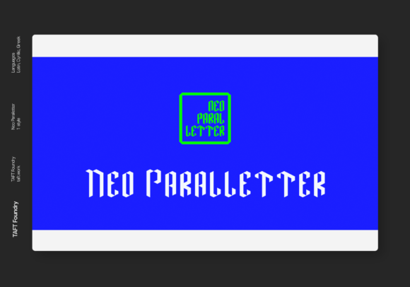 Neo Paralletter: Where Blackletter Tradition Meets Street Art