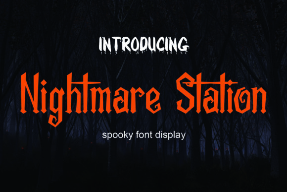 Nightmare Station: The Modern Blackletter for Bold Design