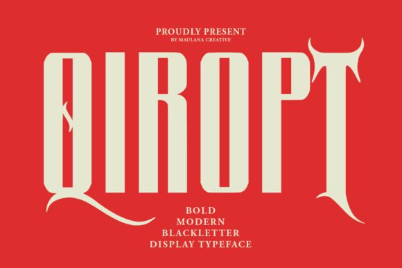 Qiropt: The Modern Blackletter for Bold Visuals