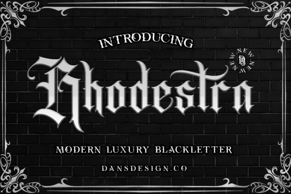 Rhodestra: Commanding Attention with Elegant Blackletter