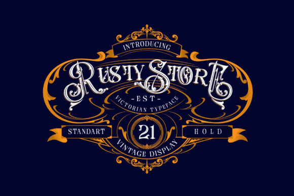 Rusty Store: Bold Blackletter for Modern Branding