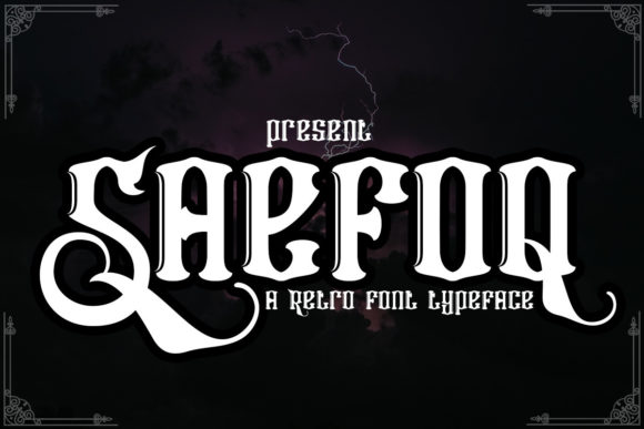 Saefoq: A Gothic Blackletter for Bold, Detailed Projects