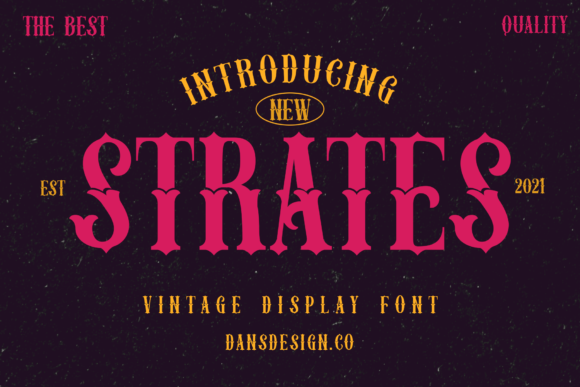 Strates: The Bold Blackletter Font for Modern Brands