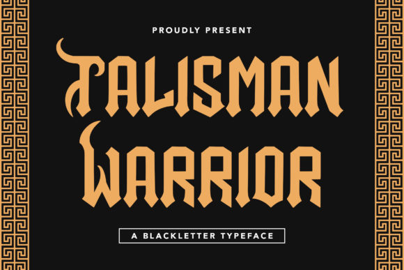Talisman Warrior: Mastering Gothic Display Typography
